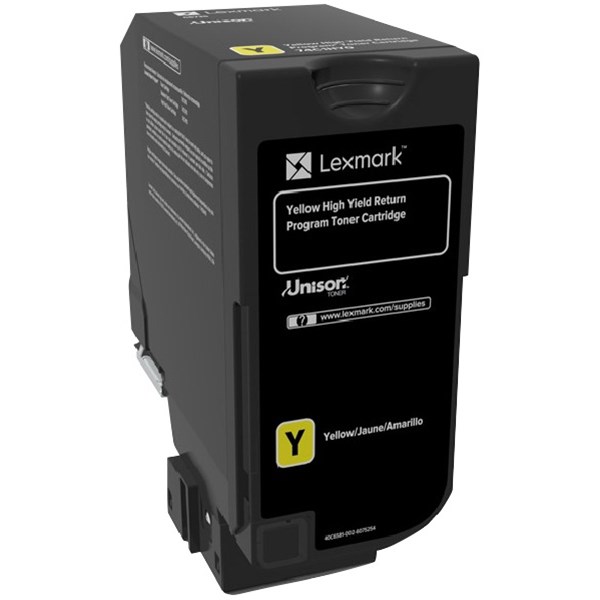 Lexmark Unison Original High Yield Laser Toner Cartridge - Yellow Pack