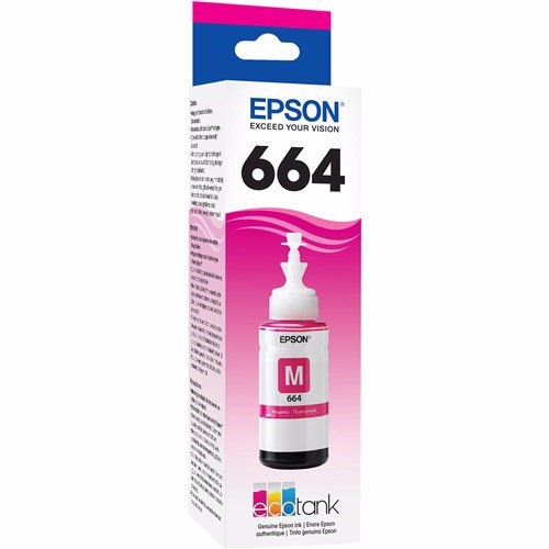 Epson T664 Ink Refill Kit - Magenta - Inkjet