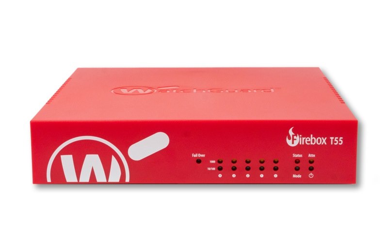 WatchGuard Firebox T55 With 3-YR Total Security Suite (WW)