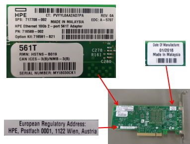 HPE 561T 10Gigabit Ethernet Card - 10GBase-T