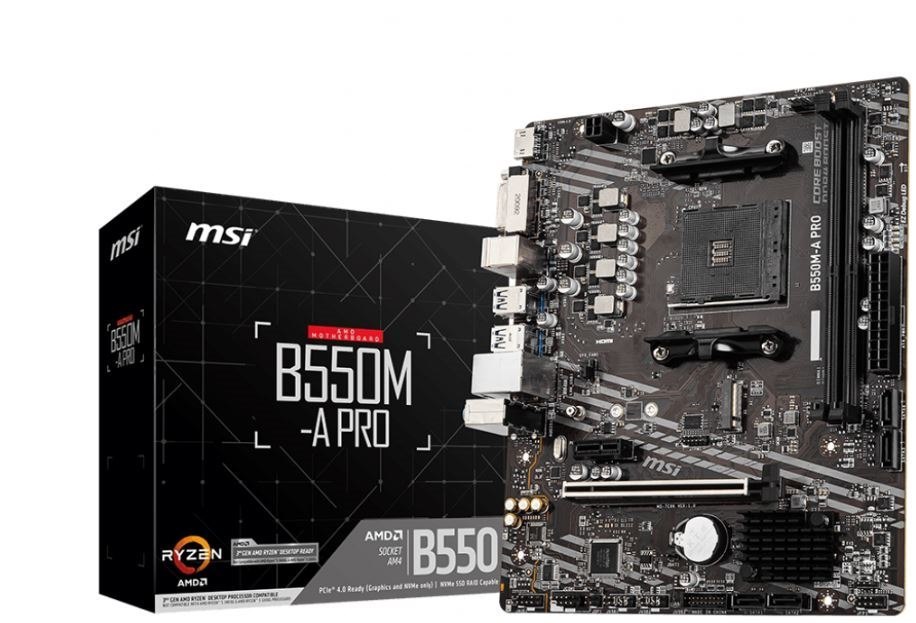 MSI B550M-A PRO Desktop Motherboard - AMD B550 Chipset - Socket AM4 - Micro ATX