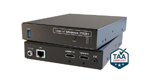 Matrox Maevex 7112H Single-Channel 4K60 Avc/H.264 Video Encoder.