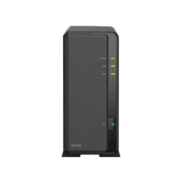 Synology DiskStation DS124 1-Bay 3.5" Diskless 1xGbE Nas (Tower), Realtek RTD1619B Quad-Core. 1.4GHz, 1GB Ram, 2xUSB3 - 2 YR WTY