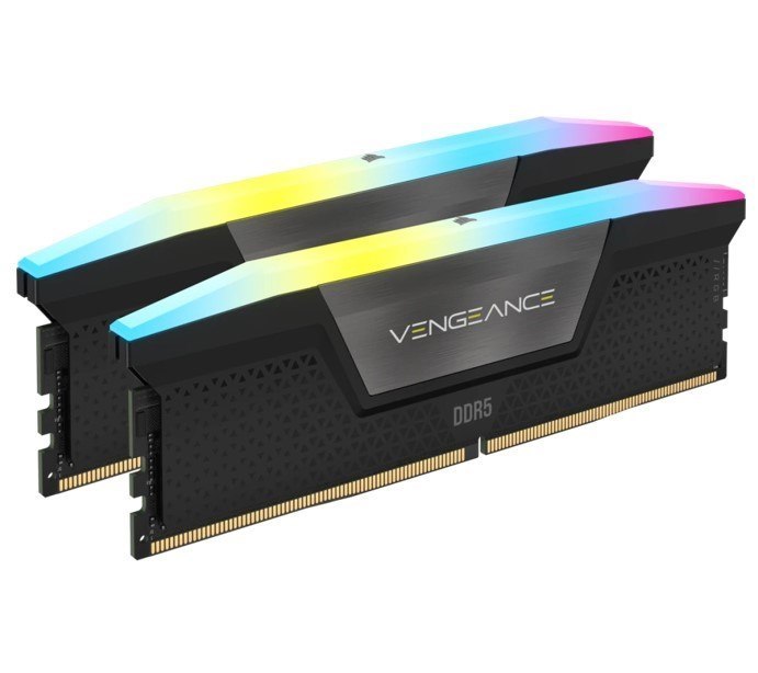 Corsair Vengeance RGB 96GB (2x48GB) DDR5 Udimm 5200MHz C38 1.25V Desktop Gaming Memory Black