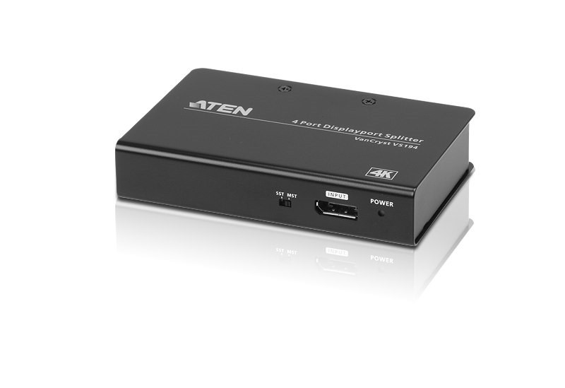 Aten Video Splitter 4 Port DisplayPort 4K Splitter, 4096X2160 / 3840x2160@60Hz, Supports Extend Mode & Split Mode