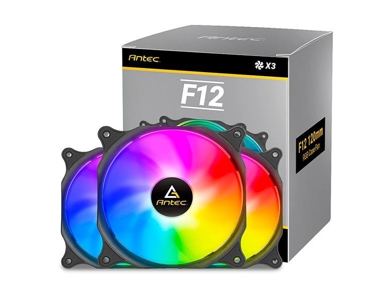 Antec F12 Racing Argb 3PK With Argb And PWM Controller. Full Spectrum Argb Lighting And Efficient Cooling. Visual Appealing 120MM X 3 Case Fan.