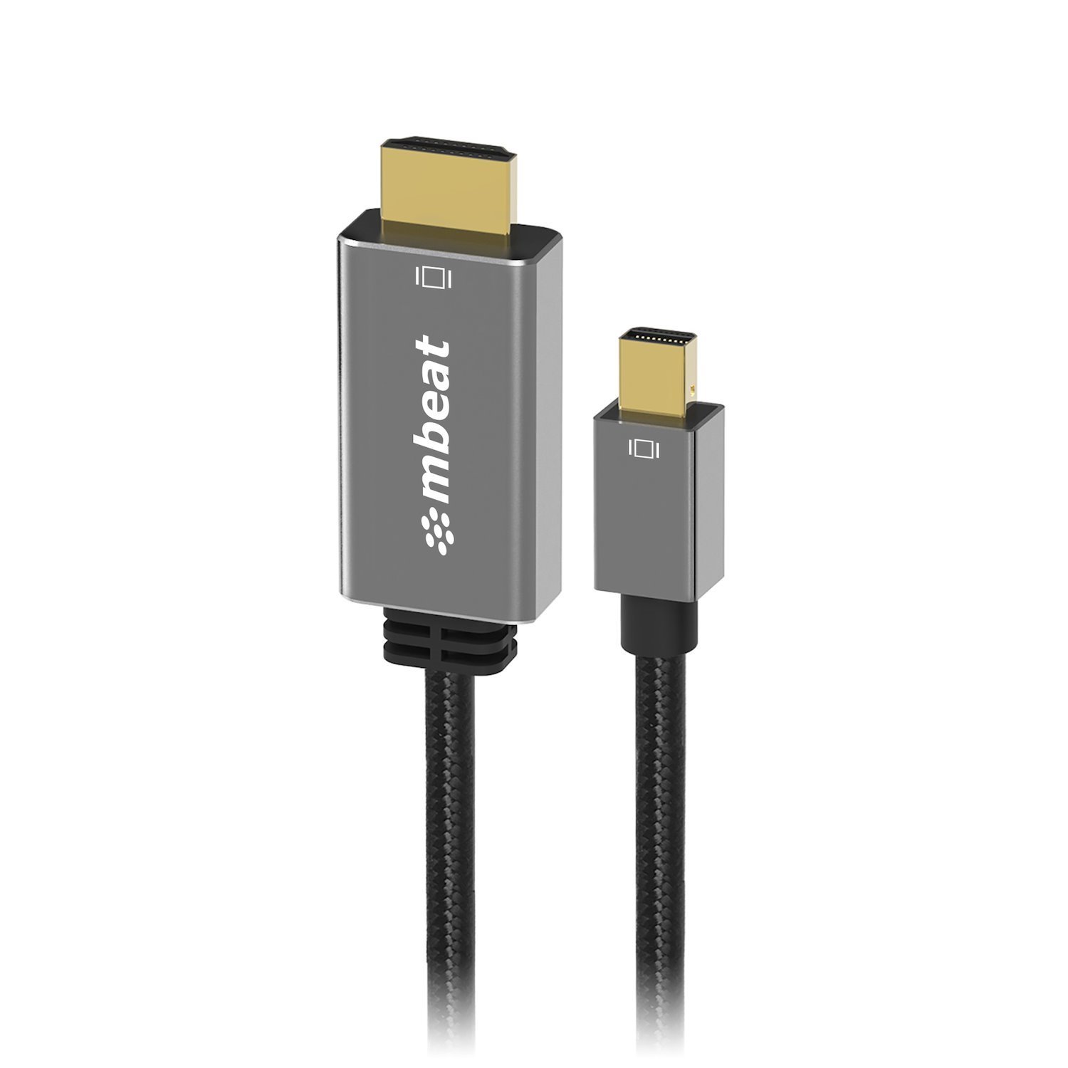 Mbeat 'Tough Link' 1.8M Mini DisplayPort To Hdmi Cable - Space Grey