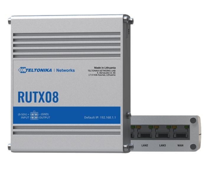 Teltonika Rutx08 - Next Gen VPN Router For Professional Applications - 4xGbE Lan/Wan