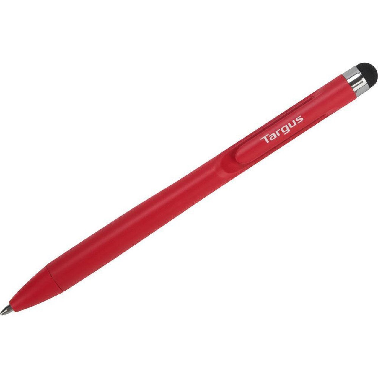 Targus Smooth Glide Pen With Rubber Tip/Compatible With All Touch Screen Surfaces, Sketch, Write On Tablet Or SmartPhone - Red