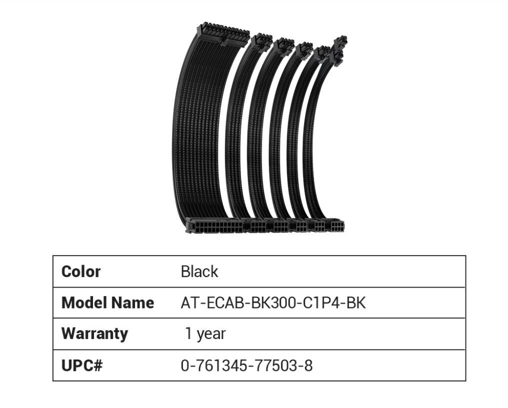 Antec Adjustable Cip4 Bracket And Cip4 Cable Kit Black