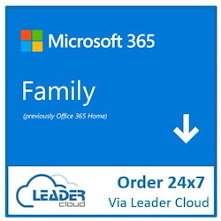 Microsoft Office 365 Family 32/64-bit - Subscription Licence - Up to 6 People - 1 Year