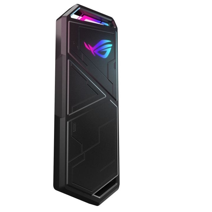 Asus Rog Strix Arion Lite M.2 NVMe SSD Enclosure—USB3.2 Gen 2X1 Type-C (10 GBPS), Usb-C To C Cable, Screwdriver-Free, Thermal Pads Included, Fits PCIe