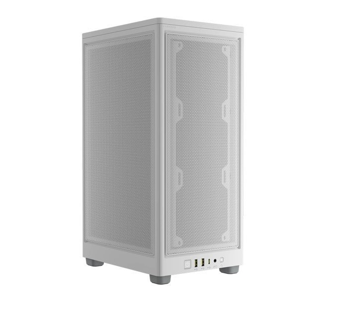 Corsair 2000D Airflow, Itx MB, Usb C, Mesh Panles - Support Up To 8 Fans, Mini Itx Tower - White. Case,