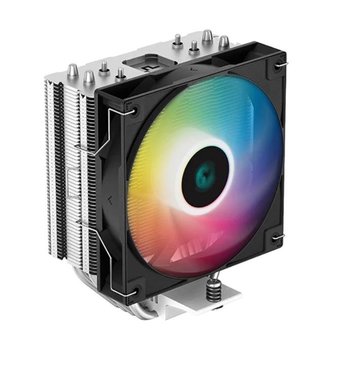 DeepCool Ag400 Argb Single Tower Cpu Cooler, TDP 220W, 120MM Static Argb Fan, Direct-Touch Copper Heat Pipes, Intel Lga1700/Amd Am5 Support