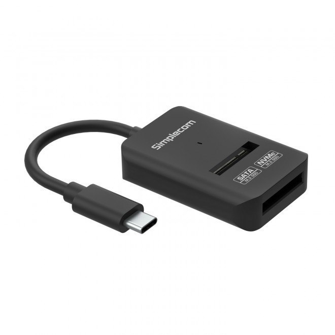 Simplecom Sa506 NVMe / Sata Dual Protocol M.2 SSD To Usb-C Adapter Converter Usb 3.2 Gen 2 10Gbps