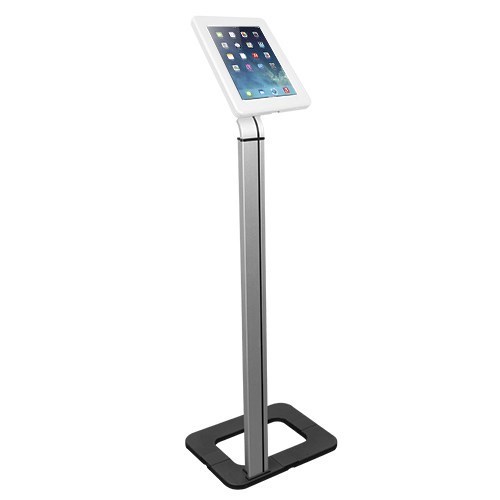 Brateck Anti-Theft Tablet Kiosk Floor Stand With Aluminum Base Fit Screen Size 9.7'-10.1'