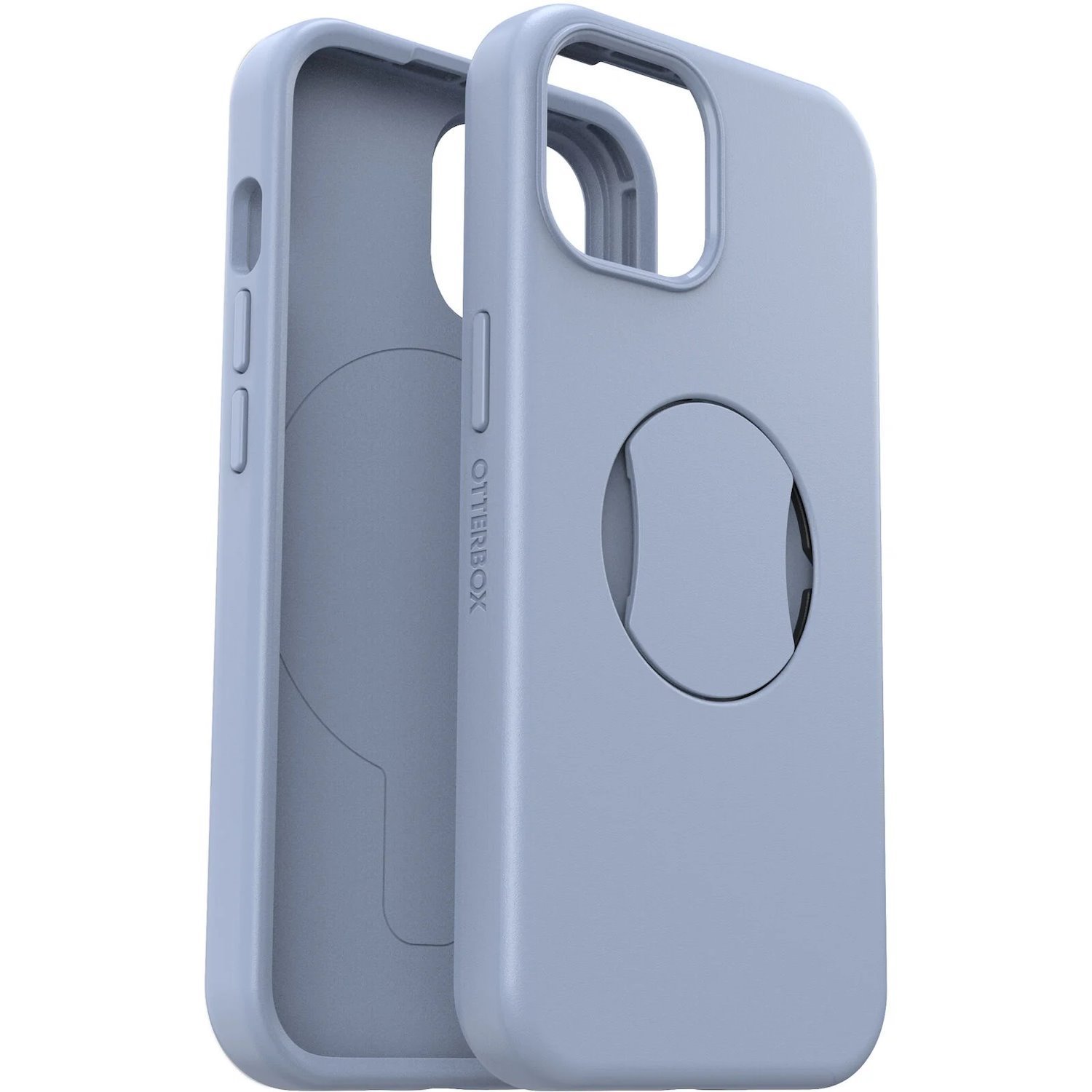 OtterBox OtterGrip Symmetry Case for Apple iPhone 15 Plus Smartphone - Blue