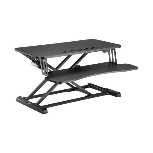 Brateck Cost-Effective Electric X-Lift Desk Converter 615X800X156~480MM Up To 20KG