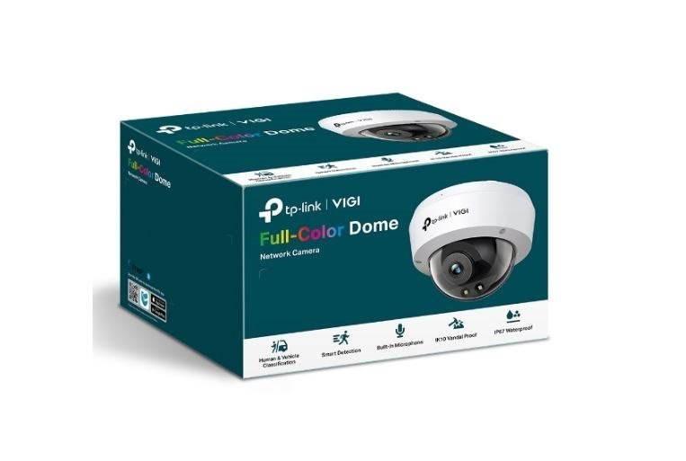 TP-Link Vigi 4MP C240(2.8MM) Full-Color Dome Network Camera, 2.8MM Lens, Smart Detection, 3YW(LD)