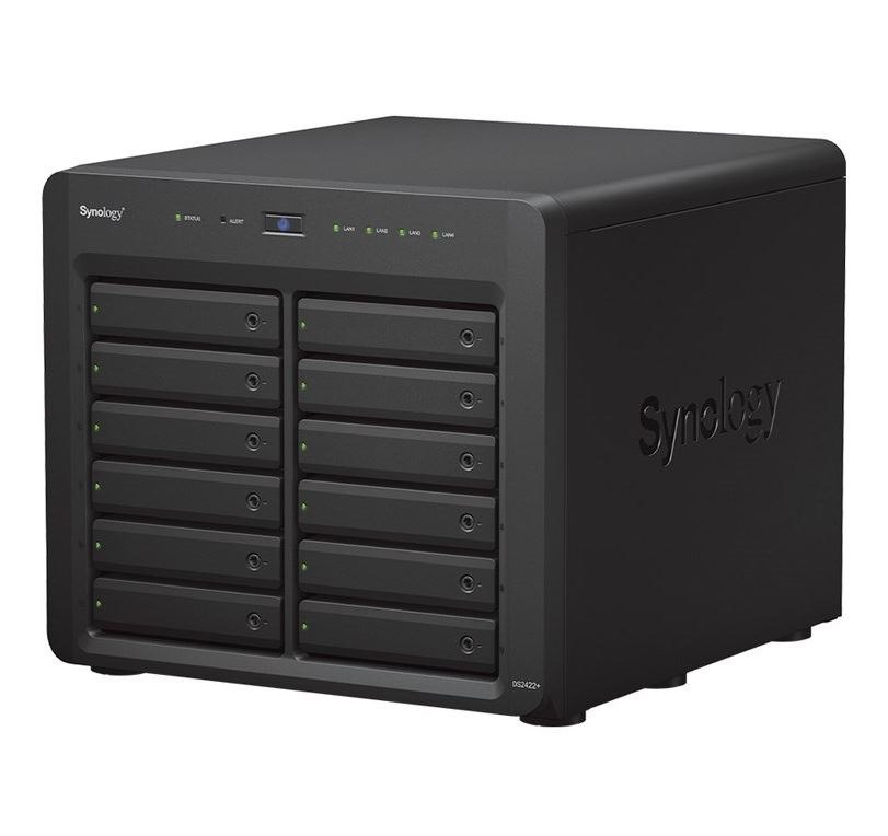 Synology DiskStation DS2422+ 12 Bay Amd Ryzen V1500B 4GB DDR4 2Xslot Hot Swappable 4xRJ-45 1GbE Lan 2xUSB3.2 1xGen3x8 Slot Wol/Wow 3YRS WTY