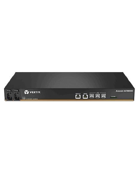 Vertiv Avocent Acs Acs8048dac-404 Device Server - 1 GB - DDR3 Sdram - Twisted Pair, Optical Fiber - 2 X Network (RJ-45) - 8 X Usb - 48 X Serial Port -