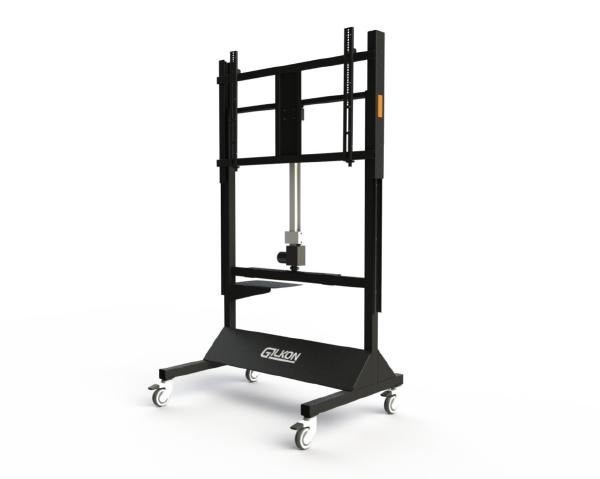 Gilkon *Replaced Box* Gilkon-FP7v100 Heavy Duty Mobile Trolley- Flat Screen Lift Mobile (Motorised) - Up To 100" Screen Size, Vesa 800 X 600, Max 120KGS