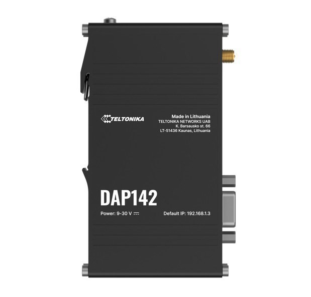 Teltonika Dap142 Industrial Access Point With RS232 & Dual RJ45, Seamless Mesh Wi-Fi 4, Passive PoE & DIN-rail Ready, Psu Excluded