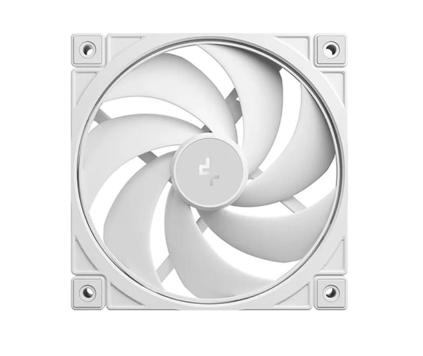 DeepCool FD12 V2 WH 120MM Performance Integral Blade Silent Ring Case Fans, 4-Pin PWM, 500~2500 RPM, Hydro Bearing