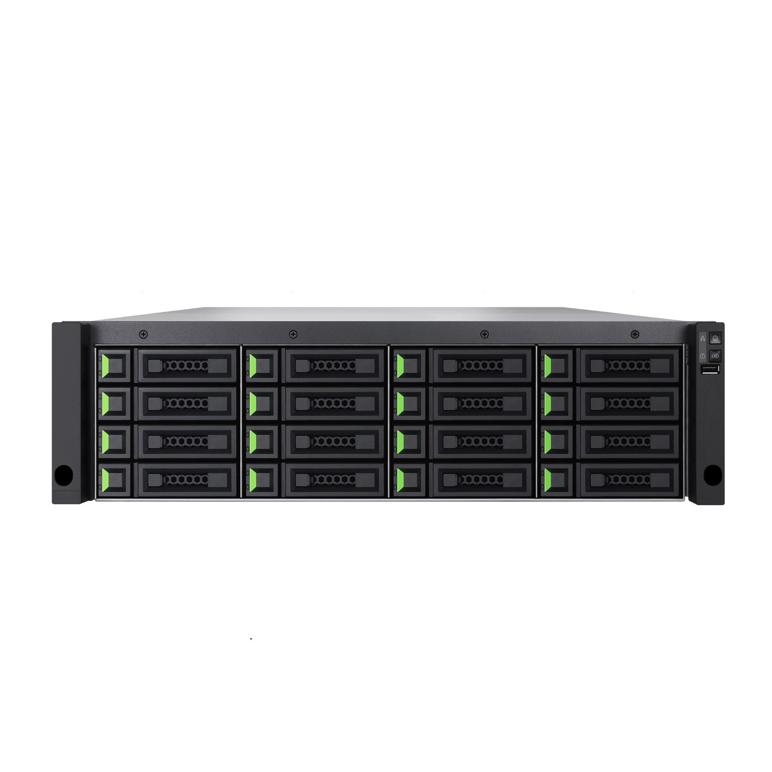 Qsan XCubeSAN XS5316D_8C 3U16, Dual-Controller San System, Max 512GB Ram, 8-Ported 10GbE SFP+ Iscsi With Optical Transceivers X 4, 3-Year Warranty
