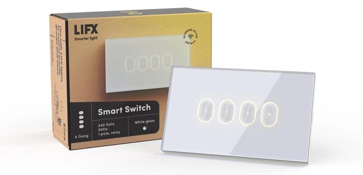 Lifx White 4-Button In-Wall Wi-Fi Controlled Smart Switch