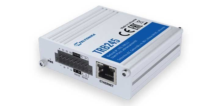 Teltonika TRB245 All-In-One Industrial M2M Lte Cat 4 Gateway With RS232, RS485 And I/O