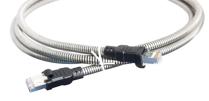 Go Wireless 2 Metre Cat6A FTP Outdoor Armored Shielded Ethernet Cable