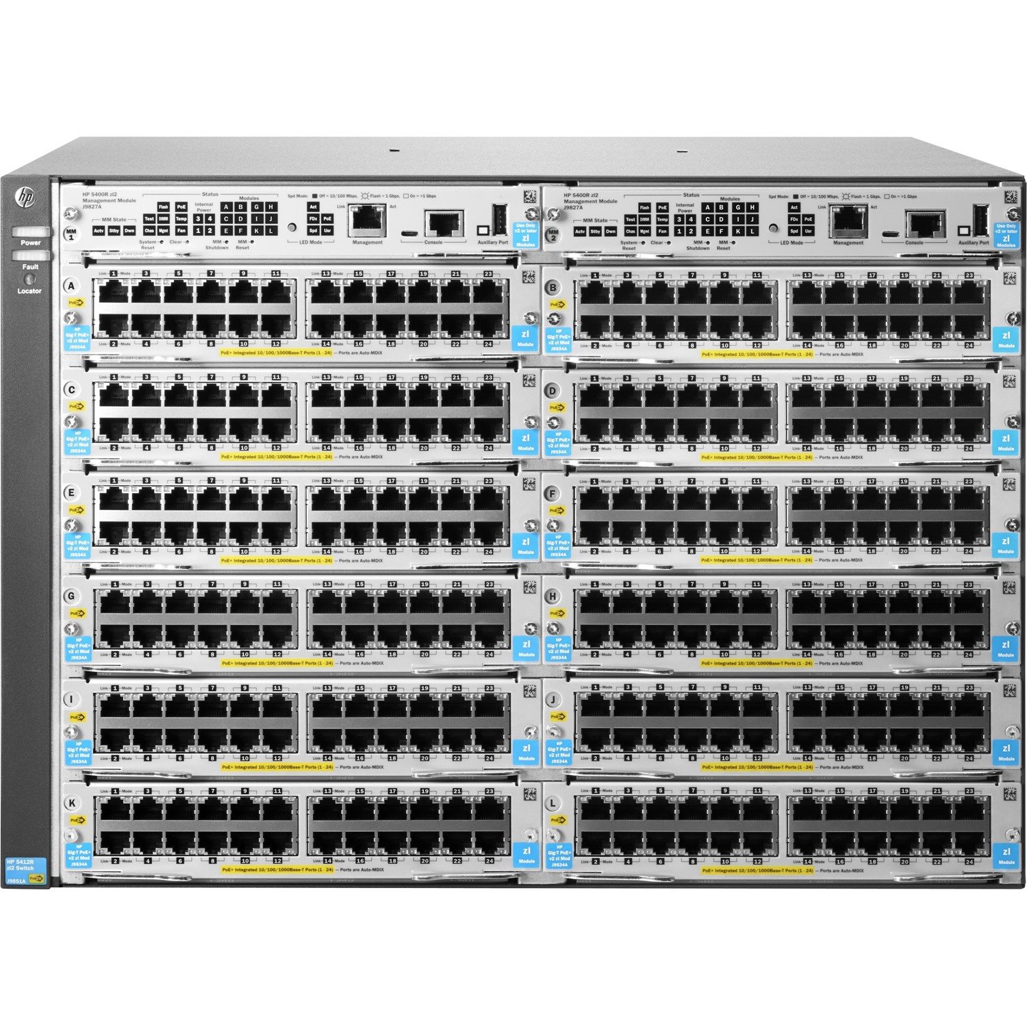 HPE 5400R zl2 5412R zl2 Manageable Switch Chassis