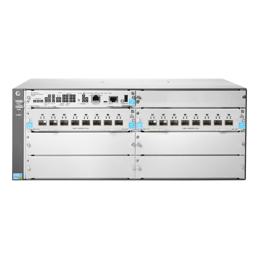 HPE 5400R zl2 5406R 16-port SFP+ (No PSU) v3 zl2 Manageable Layer 3 Switch - 10 Gigabit Ethernet - 10GBase-X