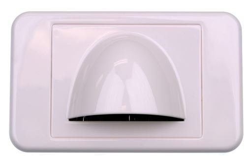 Digitek Bullnose Low Profile Wall Plate: White