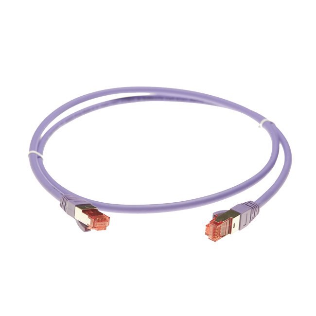 4Cabling 50M Cat 6A S/FTP LSZH Ethernet Network Cable: Purple
