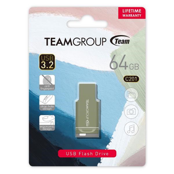 Team C201 Usb3.2 Morandi Color Flash Drive 64GB