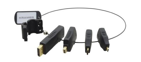 Kramer Ad-Ring-2 Adapters: DisplayPort (M) To Hdmi(F); Mini DisplayPort(M) To Hdmi(F); Mini Hdmi type-C(M) To Hdmi(F); MicroHDMI type-D(M) To Hdmi(F)