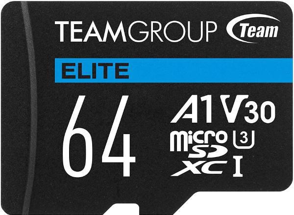 Team Elite Usdxc 64GB Uhs-I U3 V30 A1 R/W Up To 100/50MB/s Micro SD Card