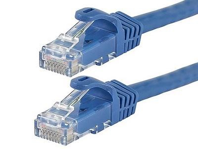 Monoprice FLEXBOOT CAT6 24AWG  CABLE_ 10FT BLUE