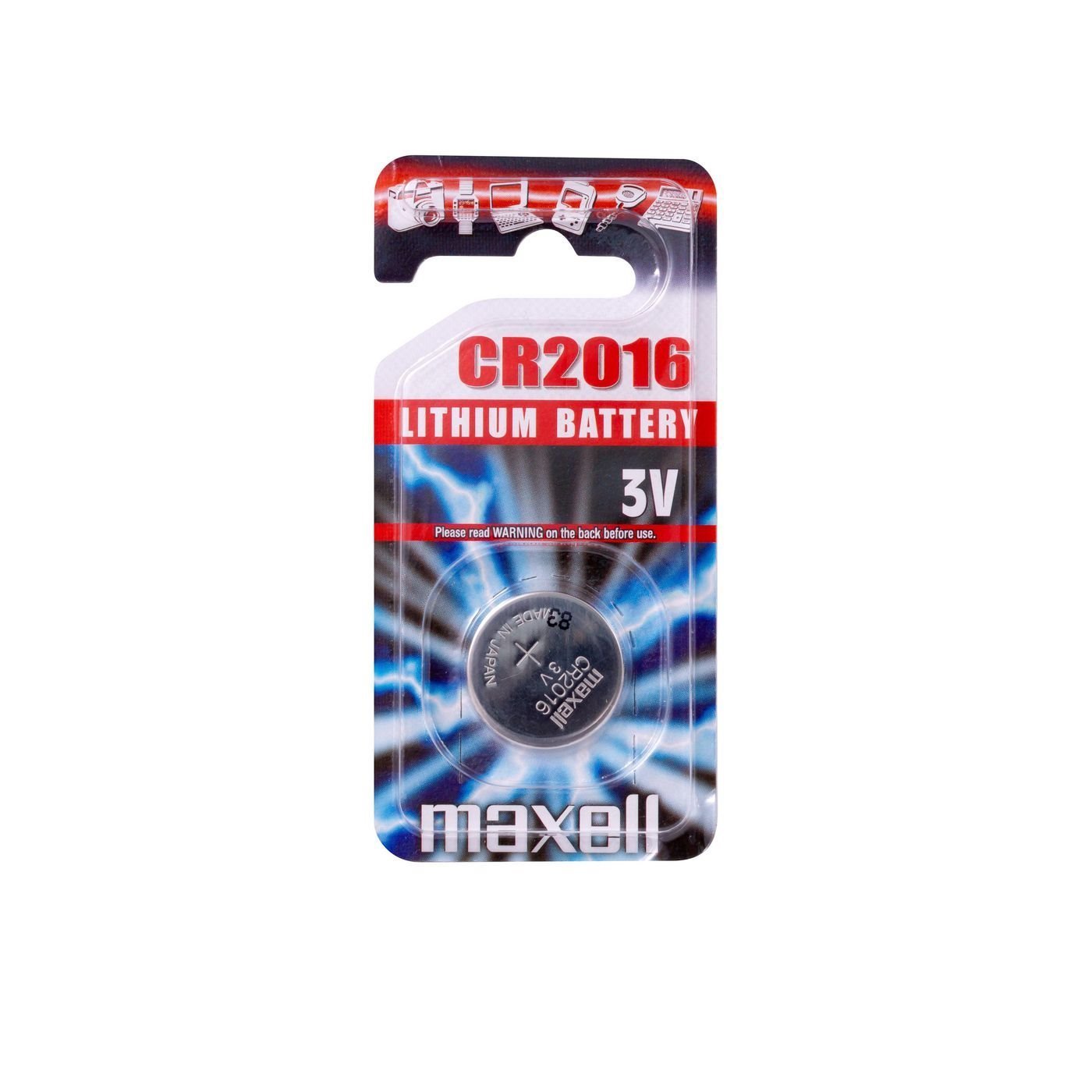 Maxell CR Knapcellebatterier CR2016