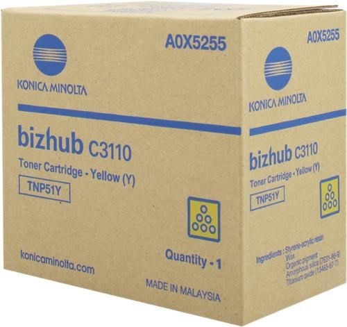 Konica Minolta Original Laser Toner Cartridge - Yellow - 1 Pack