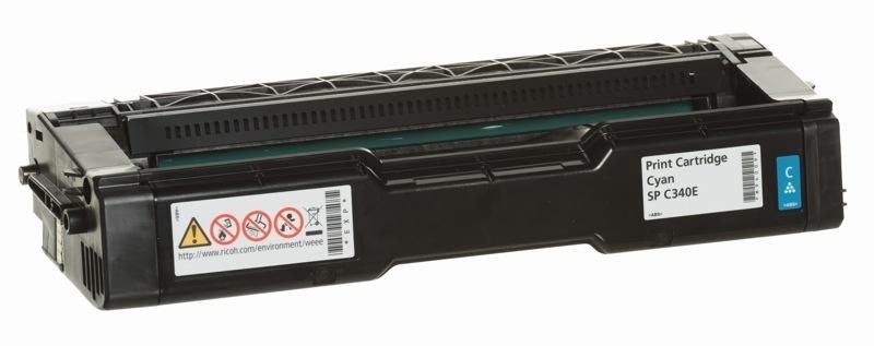 Ricoh SP C340E Original Laser Toner Cartridge - Cyan Pack