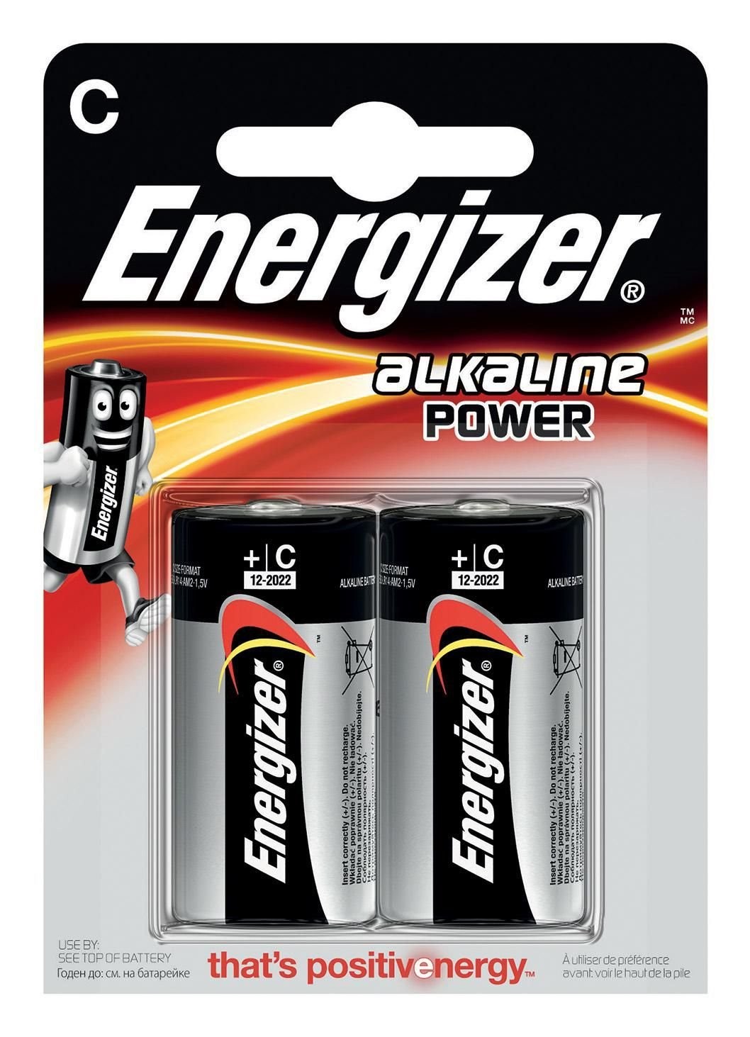 Energizer Alkaline Power C-Type Standardbatterier