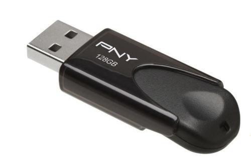PNY Attach&eacute; 4 2.0 128 GB USB 2.0 Flash Drive - Black