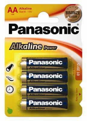Panasonic Battery - Alkaline - 4 / Pack