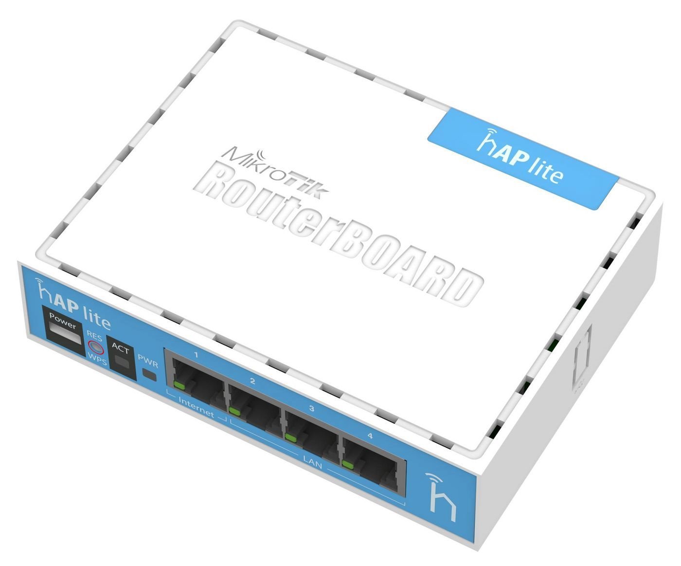 MikroTik RouterBOARD hAP-Lite RB941-2nD TRÅDLØS Router Desktop