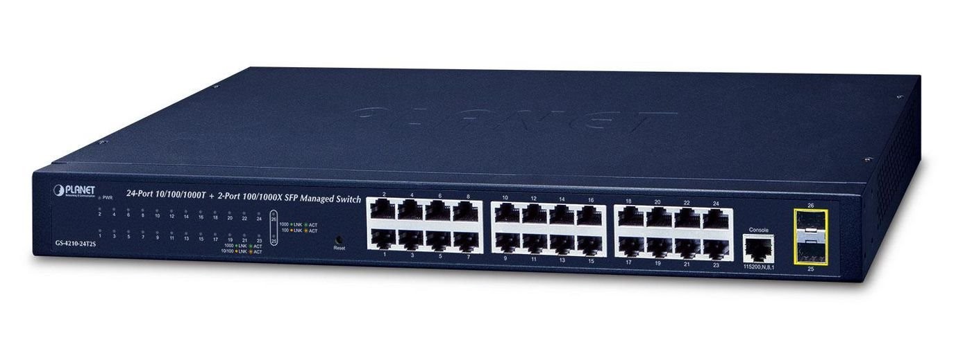 Planet GS-4210-24T2S Switch 24-Porte Gigabit