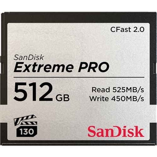 SanDisk Extreme Pro CFast 2.0 Card 512GB 525MB/s