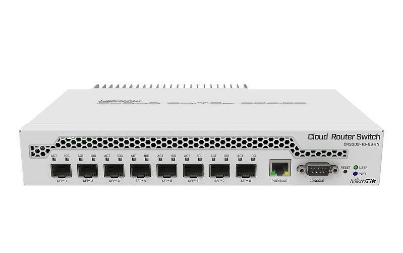 MikroTik Cloud Router Switch CRS309-1G-8S In Switch 8-Porte 10 Gigabit PoE